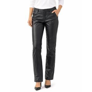 Vakko Sport black 100% leather vintage pants size 10